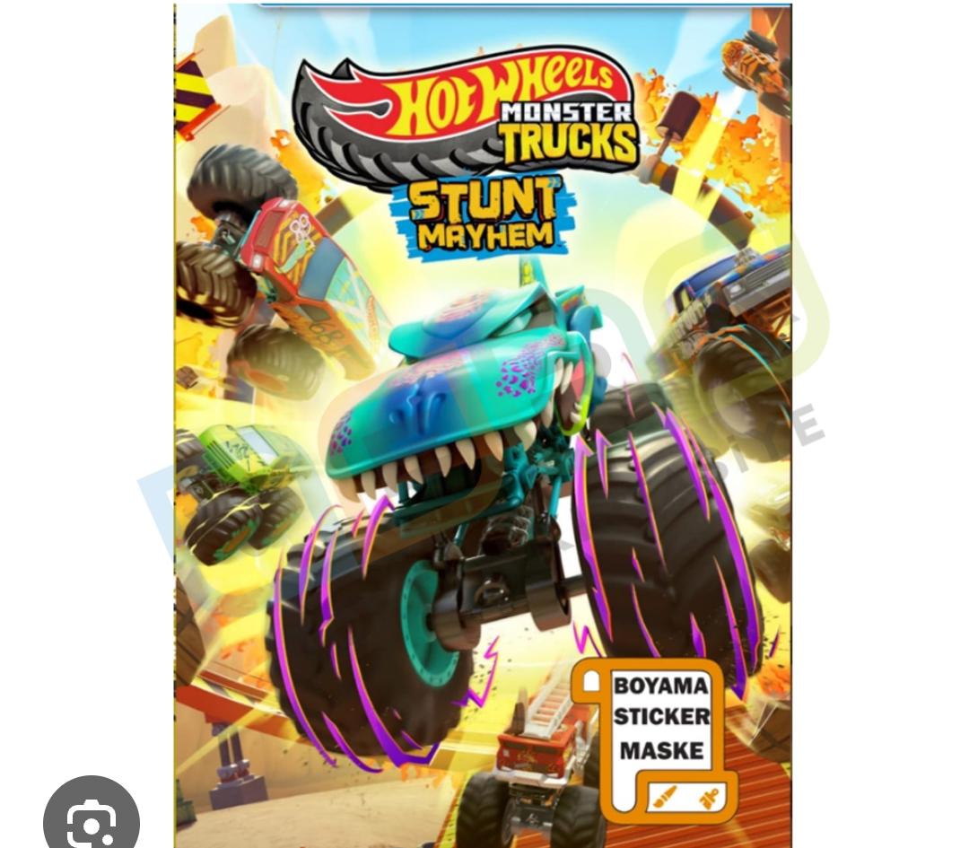 Hotwheels Monster TRUCKS boyama kitabı